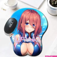 Nakano Miku Anime Go-toubun No Hanayome Boobs Naked xnxx Gaming Mousepad Kawaii Anime Sexy Mouse Pad 3D Big Oppai Gamer Desk Mat