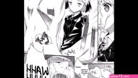 Sexy anime girl ballbusts guy till he