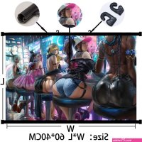 Anime Poster Cynthia Misty Booty Poster Wall Scroll Poster 60X40cm Multi-version
