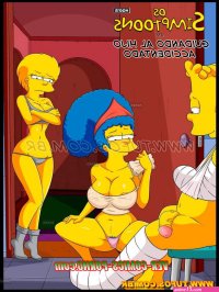 Cuidando al Hijo Accidentado español Los Simpsons Ver-Comics-