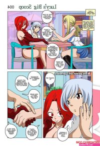 Porn comic Lucys Big Scoop. Fairy Tail. Super Melons. Sex comic busty beauties were