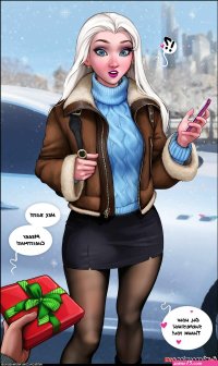 Porn comic X-Mas Present For Elsa. Frozen. Aroma Sensei. Sex comic guy has prepared