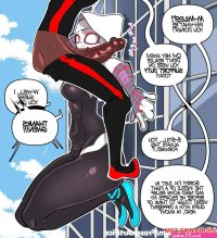 Porn comics Free Use SpiderGwen. Frozen Artifice Erotic comic She stripped down