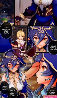 Porn comic Laylas Late Night Training Session. Genshin Impact Erotic comic decided to have