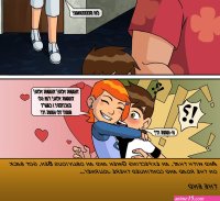 Gwen cant hold it comic porn