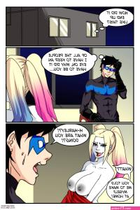 Dick N Harley Quinn porn comic