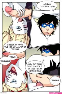Dick N Harley Quinn porn comic