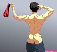 X Sexyanimesfreeiwatobiswimclub sousukeyamazaki muscle muscles hot anime boy boys nack buttexpansion nude naked underwear posing sexy bishounen teenmuscle hunk