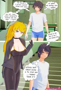 Porn comics Benched. Arrancon RWBY Erotic comic called several black