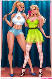 Zelda x Samus Porn Comics by Aroma Sensei MetroidThe Legend Of Zelda Rule 34 Comics