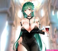 Download wallpaper girl sexy cleavage long hair boobs anime beautiful pretty section seinen in resolution 960x854