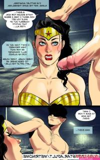 Porn comic Wonder Woman Blackmailed. Metrinome Sex comic guy was very