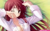 Erotic drawing of a nude girl from anime