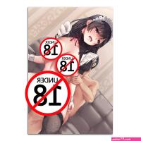 Erotic Cartoon Poster Sexy Maid Girl Adult Anime Characters Canvas Painting for Modern Home Decoration Aesthetic Gift