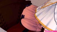 Anime girl facefart animation