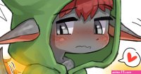 Goblin boy face farting by riroburo from Pixiv Fanbox