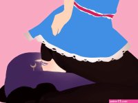 Girl face farting