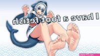 Gura has a foot fetish?