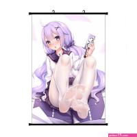 Anime Girl Azur Lane Uni Corn Azur Lane Feet Foot Fetish Living Room Bedroom Home Decoration Gift Fabric Wall Scroll Poster 16x2424x36 Inches : Amazon.co.uk: Home Kitchen