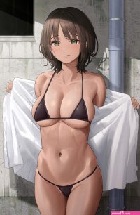 big boobs anime anime girls bikini