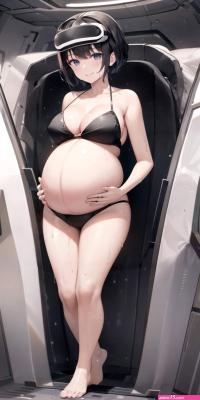 OC Emma Emerges from Fake Impregnation Pod by monstercat112 on DeviantArt