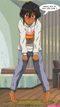 Male omorashi anime