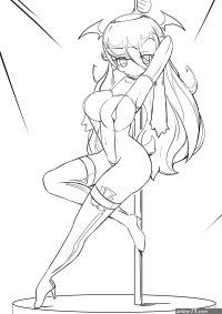 Bunny Stripper Demon by AnimeRetrograde on Newgrounds