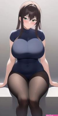 HD wallpaper: anime anime girls AI art big boobs vegefish solo artwork