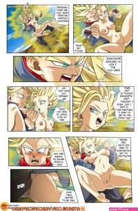 Trunks and Caulifla porn comic