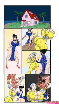 Porn comic Bulma and Chichi Tag Team. Sol1Sun Sex comic hot MILF beauties