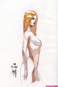 Nude in Juan Luis Gomezs Comic Barcelona 2019 Comic Art Gallery Room