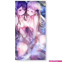 : Spokojny Linda chica pechos desnudos anime carteles e impresiones imgenes de pared baño decoraciones modernas creativa pintura decorativa arte de pared Deco8. 19.7x19.7 in sin marco : Hogar y Cocina