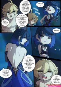Porn comic Elemental Desire. Chapter 2. Genshin Impact. Kinkymation Sex comic sexy brunette was