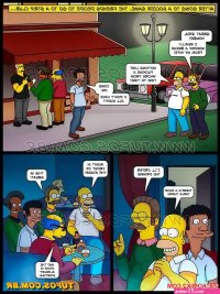Porn comics The Simpsons. Chapter 41. A Very Crazy Night Erotic comic liked two young