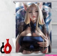 Anime Big Breasts Big Ass Girl Nude Print Shower Curtain Bathroom Supplies Waterproof Bathroom Decoration with Hook : Amazon.ca: Home