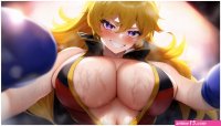 Breast Smother by Yang Xiao Long by KawaiiMixedWrestling on DeviantArt