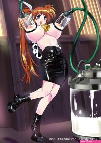 Nanoha Takamachi pump breast milk by kawaideska