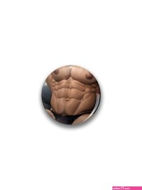 Muscular Anime Dad Bulge Pin for Sale by baraclub
