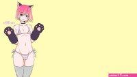 bulge bikini cat boy paws cat ears string panties anime anime boys femboy