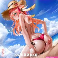 Yanfei Buttjob on the Beach Genshin Impact from buttjob anime Post