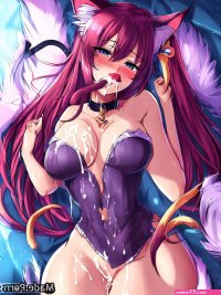 Porn image of anime cat ears cum in mouth masturbation 18 fur begging created by AI