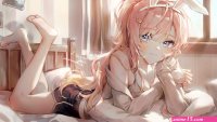 feet in the air 1080P Kellymonica02 anime girls barefoot HD Wallpaper