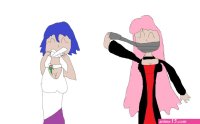 Self gagging anime girls by Yami -- Fur Affinity dot net