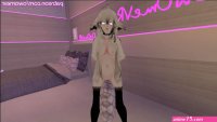 Horny Cat Girl Humps her Pillow until she Cums intense Moaning VRchat Erp 3D Hentai Preview