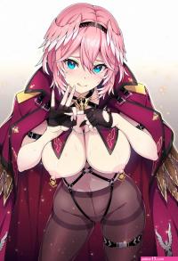 coat long fingernails gradient background nipple piercing mosaic censoring
