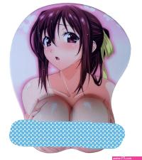 : fonyell 3D Anime Wrist Support Mousepad Cartoon Non-Slip Gaming Mouse Pads Silicone Cute Girl Mouse Mat for Computer Laptop Daedalus with Nipple : Office Products