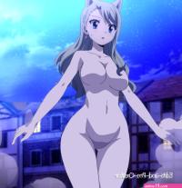rebecca bluegarden eden039s zero highres nude filter stitched third-party edit 1girl animal ears anime screencap bikini blonde hair blue eyes breasts cat ears cleavage large breasts nude swimsuit