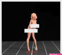 1:64 Naked Anime Girl Scene Props Mini Doll Figures Model Fit Cars Vehicles Toys