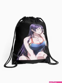 manga xxx girls boobs tits anime xxx tshirt stickers Drawstring Bag for Sale by shocom-Design