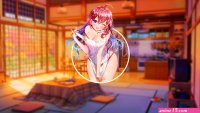 anime anime girls boobs long hair picture-in-picture HD Wallpaper
